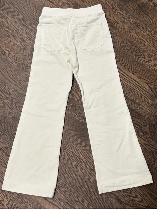 ASKK NY High-Rise Wide Leg Jeans in Cream - Picture 6 of 10